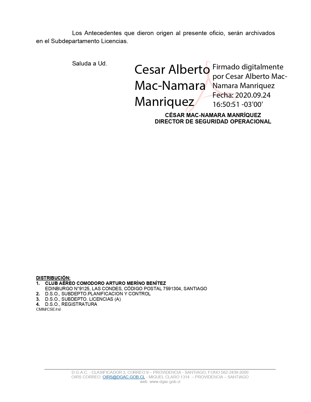 RESOLUCION C.A. ARTURO MERINO BENITEZ aut IE F24 09 2020 page 0002